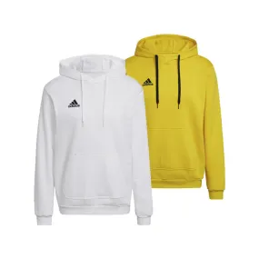 Sweat capuche molleton homme Adidas Entrada 22 blanc ou jaune